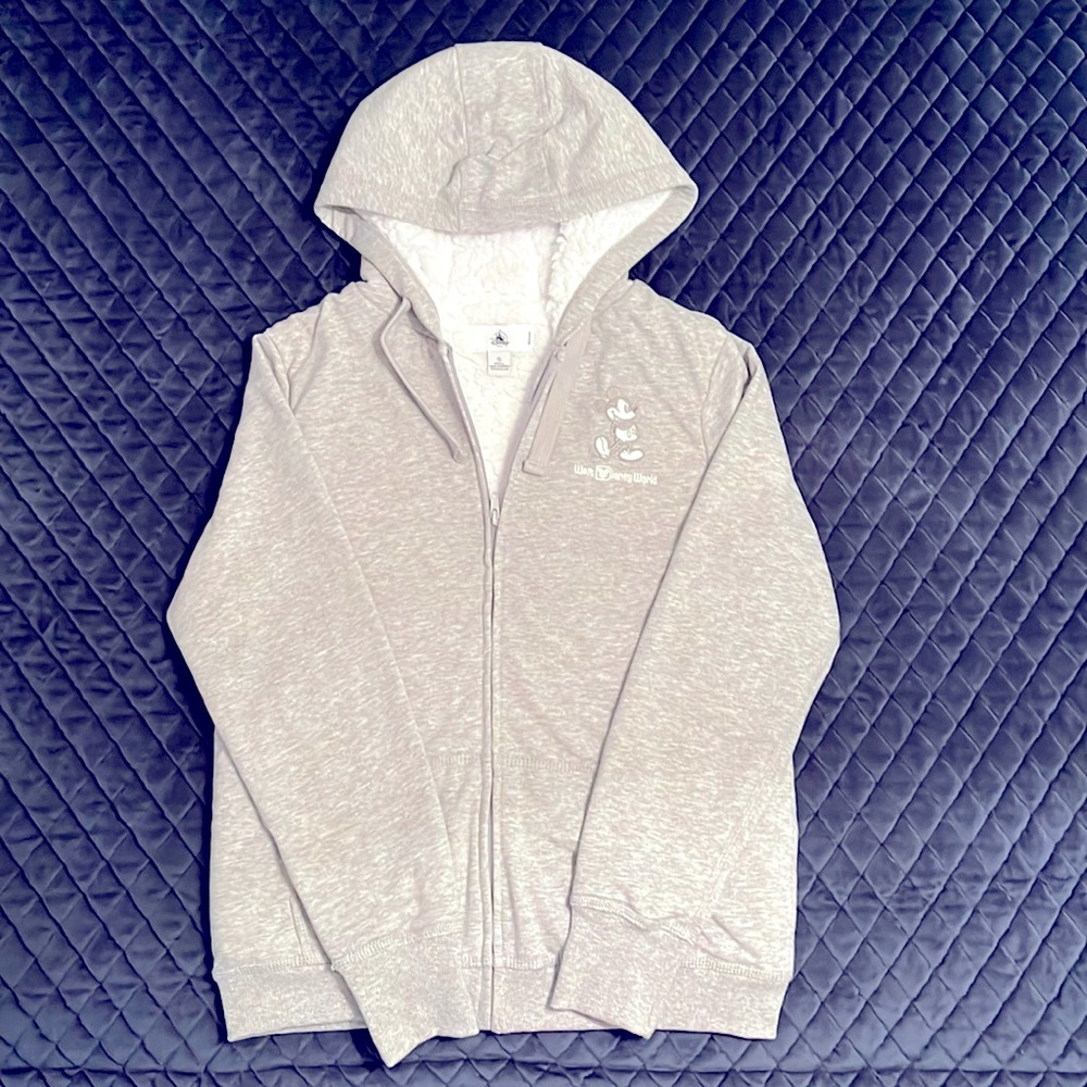 Disney Mickey Mouse Fleece Zip-Up Hoodie Adult Small